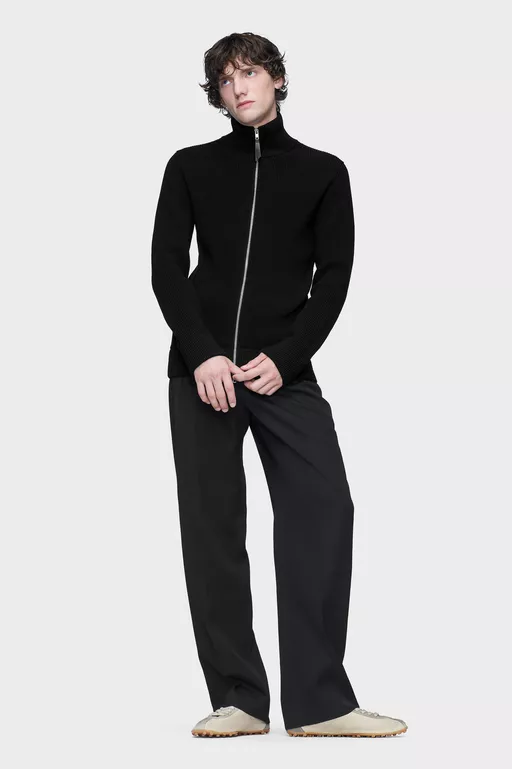 C&aacute;rdigan de punto con cremallera - Punto