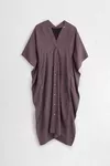 Bordeaux - Paisley Print Shirt Dress