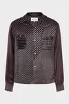 Noir - Chemise &agrave; manches longues Paisley Print