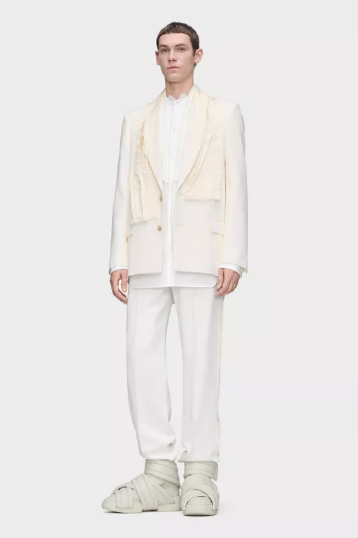 Wool Tuxedo Trousers - Pants