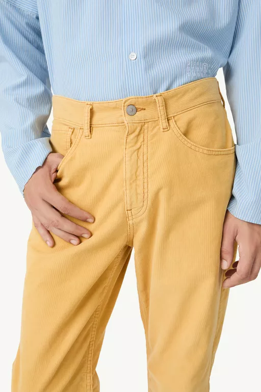 Overdyed corduroy trousers - Denim