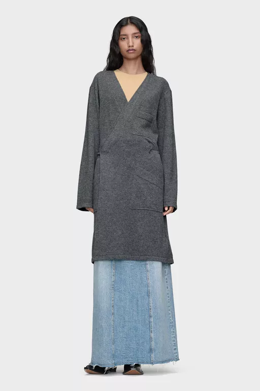 C&aacute;rdigan cruzada de lana - Cardigan