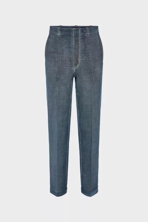 Double-Dyed Wool Trousers - Pants