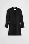 Black - Virgin Wool Mini Dress