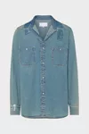 Light Blue - Taped Denim Shirt