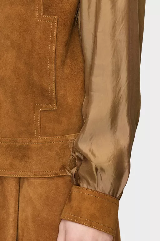Suede Leather Jacket - Jackets