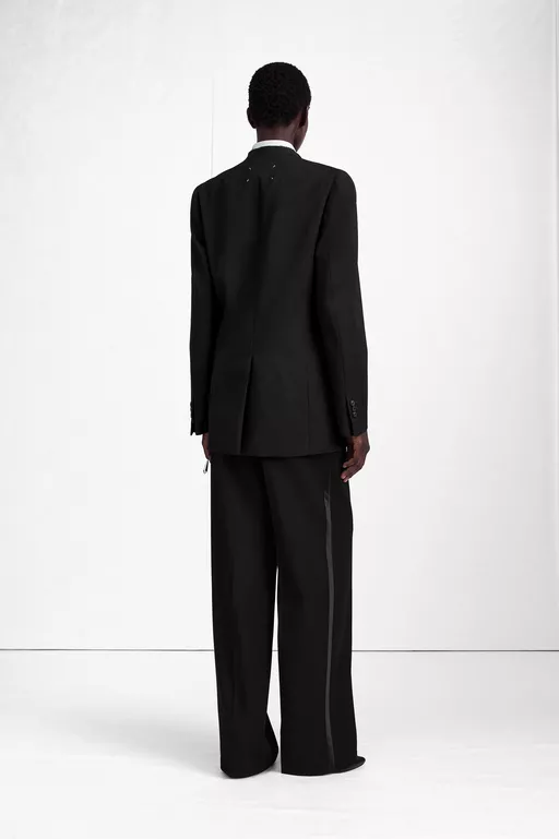 Virgin Wool Tuxedo Blazer - Jackets