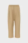Pink beige - Dropped-Rise Cotton Trousers
