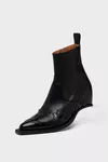 Black - Heel-Less Western Flame Boot