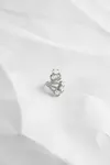 White - Antiqued Wax Strass Ring