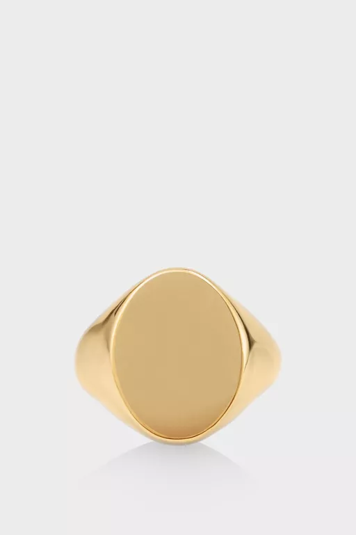 Anello chevalier ovale