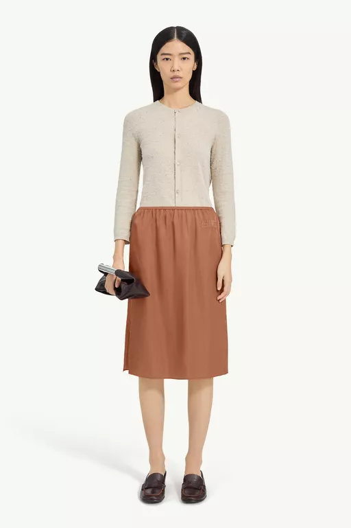 Satin Midi Skirt