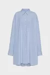 White - Cotton poplin pinstripe shirt