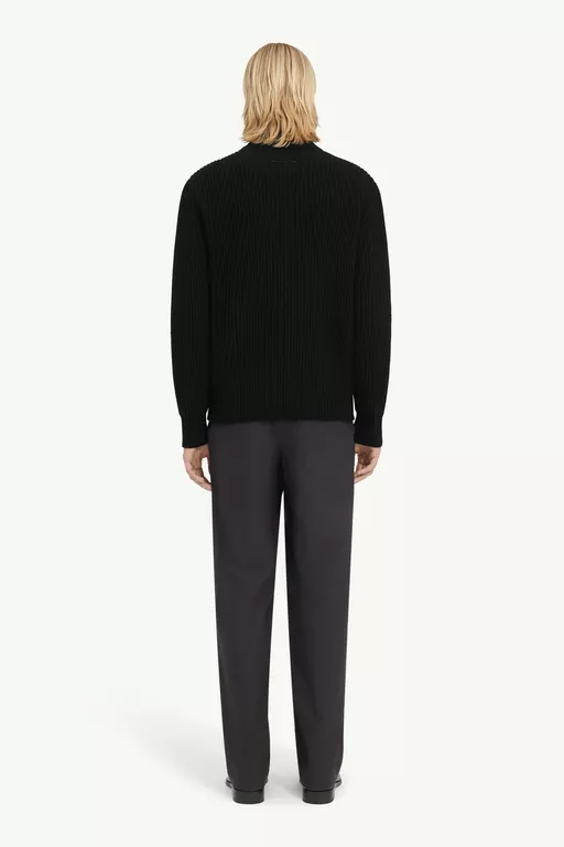 Ribbed knit jacket - Jackets