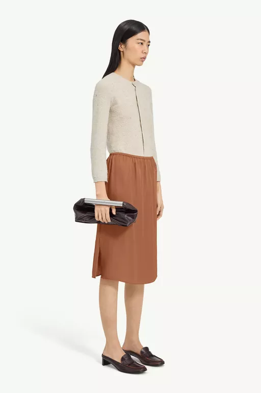 Satin Midi Skirt - Midi Skirts