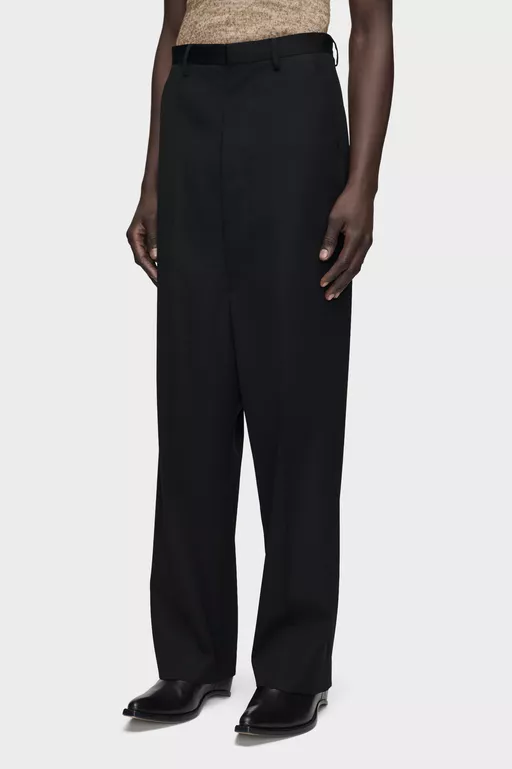 Pantaloni in lana a cavallo basso - Pantaloni