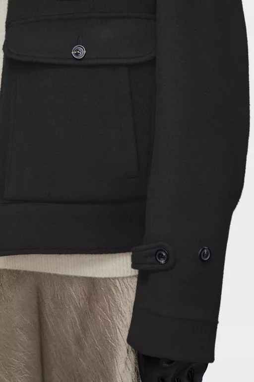 Wool cashmere caban jacket - Jackets