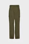 Olive - Cotton Cargo Trousers