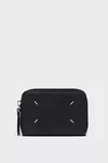 Black - Four Stitches Zip Coin Holder