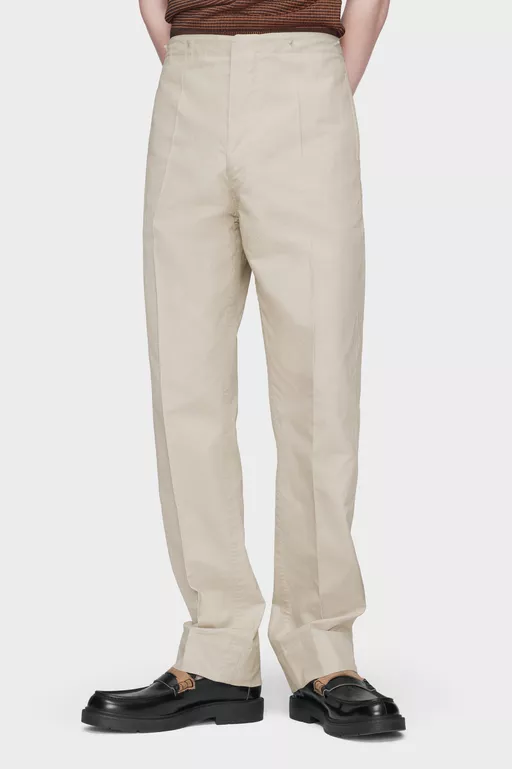 Creased Cotton silk trousers - Pants