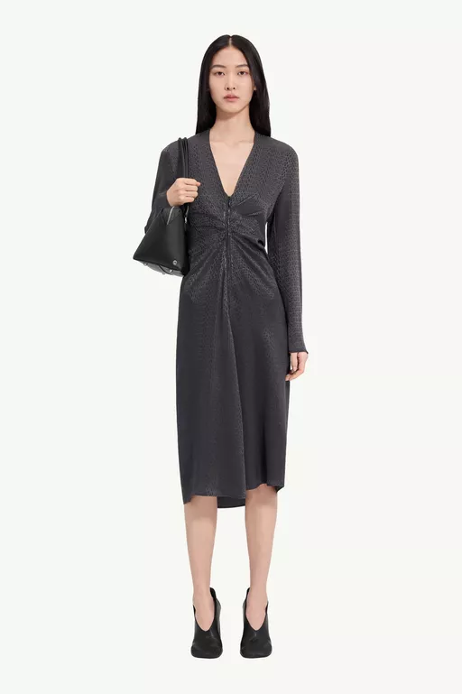 Jacquard wrap dress - Midi Dress