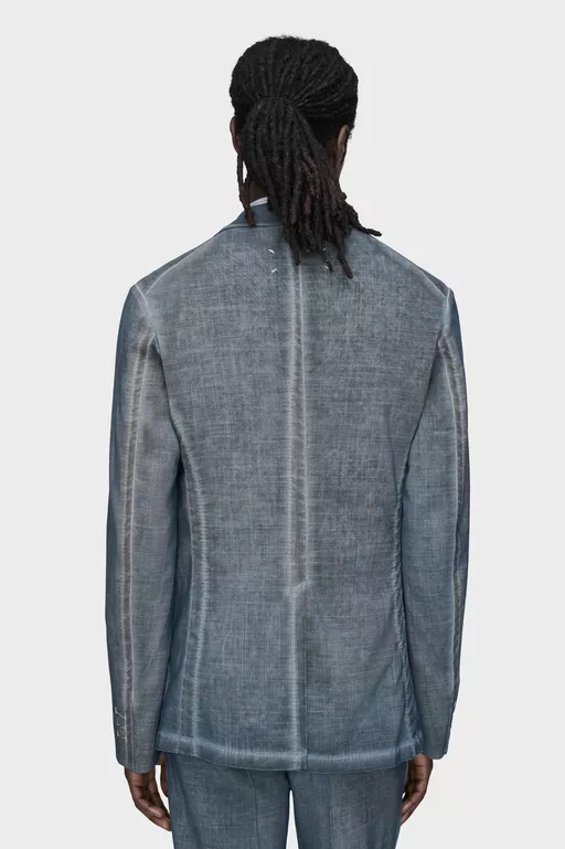 Double-Dyed Wool Blazer - Jackets
