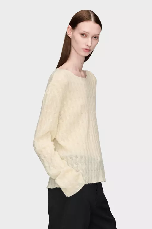 Wool Cashmere Crewneck - Crewneck