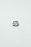 Polished palladio - Triple Logo Numeric Signature Ring