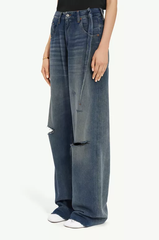 Aged denim jeans - Denim