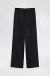 Black - Satin-Waist Virgin Wool Tuxedo Trousers