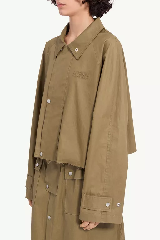 Coated trench jacket - Jackets