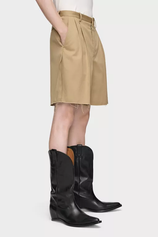 Tailored Cotton Shorts - Shorts