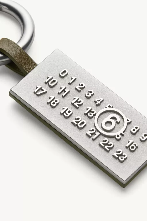 Numeric Plaque Bag Charm - Key Rings