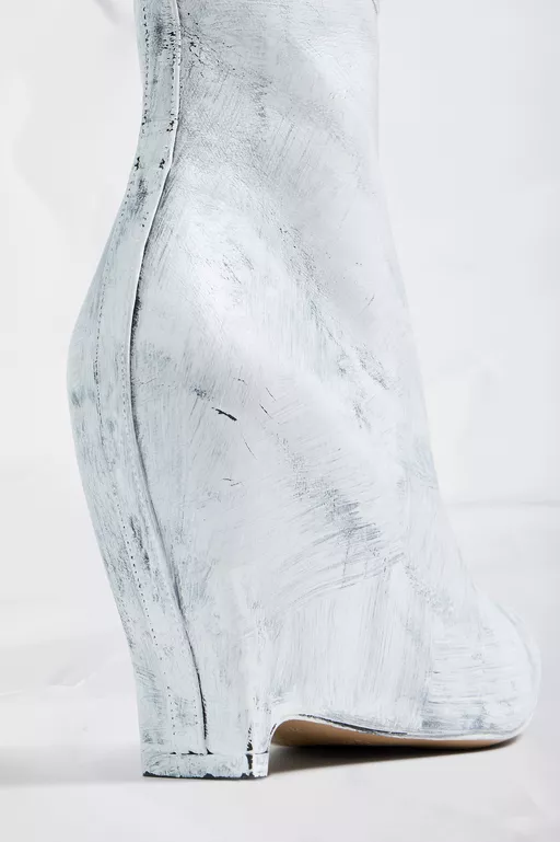 Heel-less Knee Boots Bianchetto - Boots