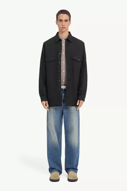 Reversible Wool blend shirt - Shirts