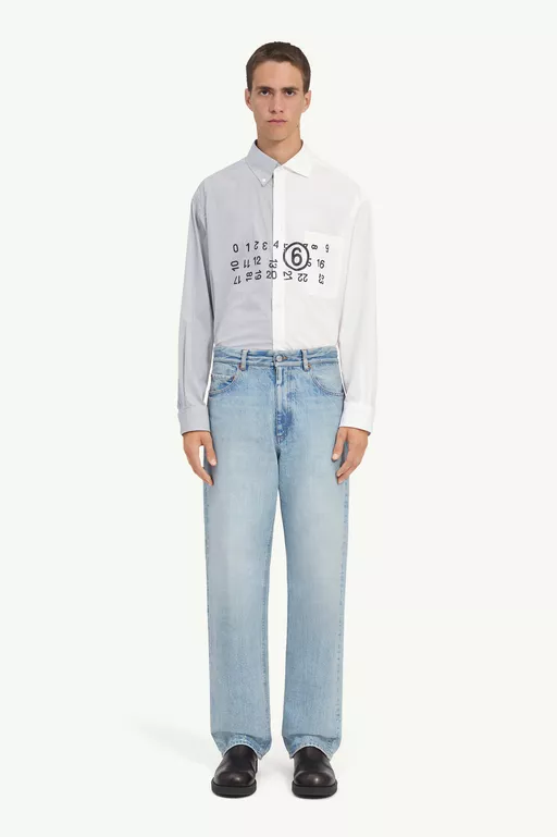 Straight-leg jeans