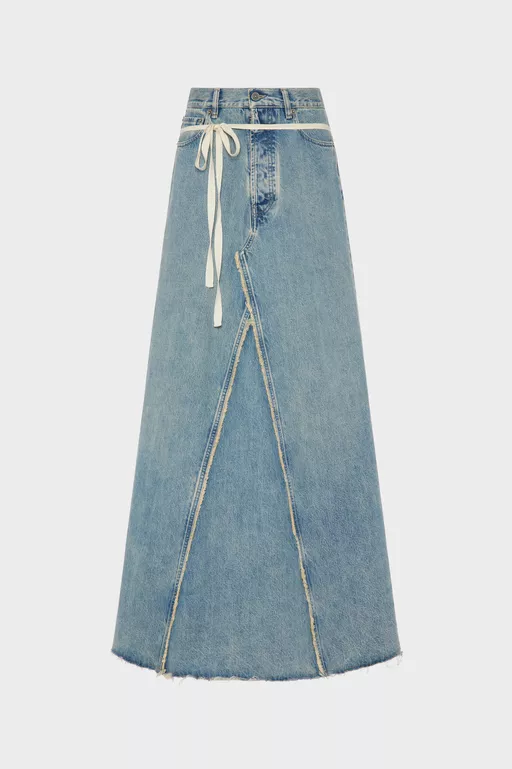 Denim Maxi Skirt - Long skirts