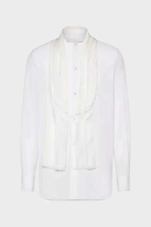 Chemise ajust&eacute;e avec &eacute;charpe