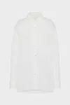 Blanco - Camisa de popelina de algod&oacute;n