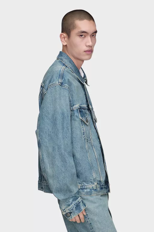Taped Denim Jacket - Jackets