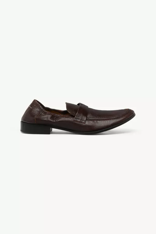 Swing-toe leather loafers - Moccasins