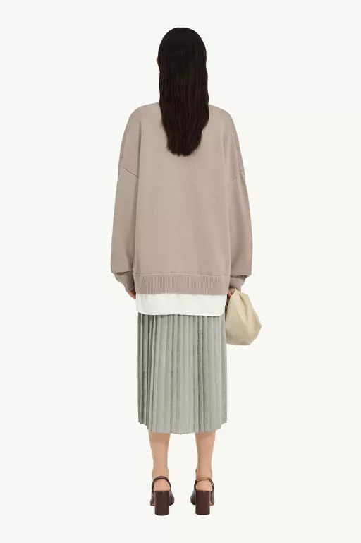 Two-in-one knit cardigan - Overalls