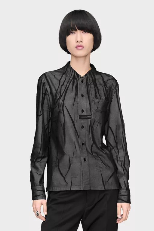 Camisa de manga larga Bonded Crease - Camisas
