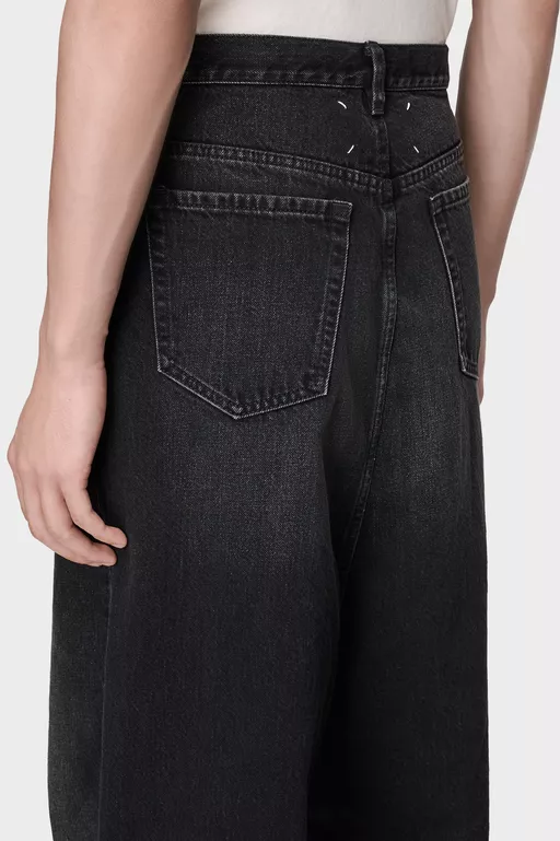 Dropped-Rise Jeans - Denim
