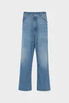 Blue - Wide-leg jeans