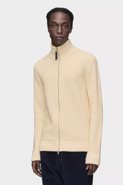 Knit zip-up cardigan - Knitwear