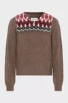 Brown - Alpaca Wool V-Neck Sweater