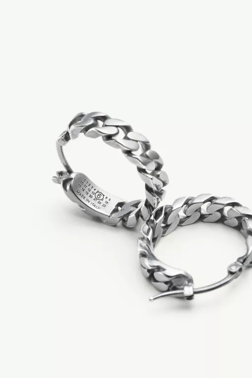 Burnished chain earrings - Earrings