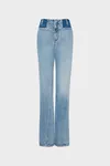 Blau - Zweifarbige Jeans