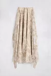 Beige - Fusion Floral Maxi Skirt